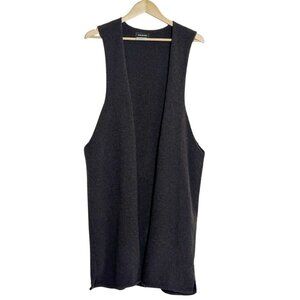 Eskandar Sleeveless Sweater Wool Cashmere Womens One Size Longline Lagenlook